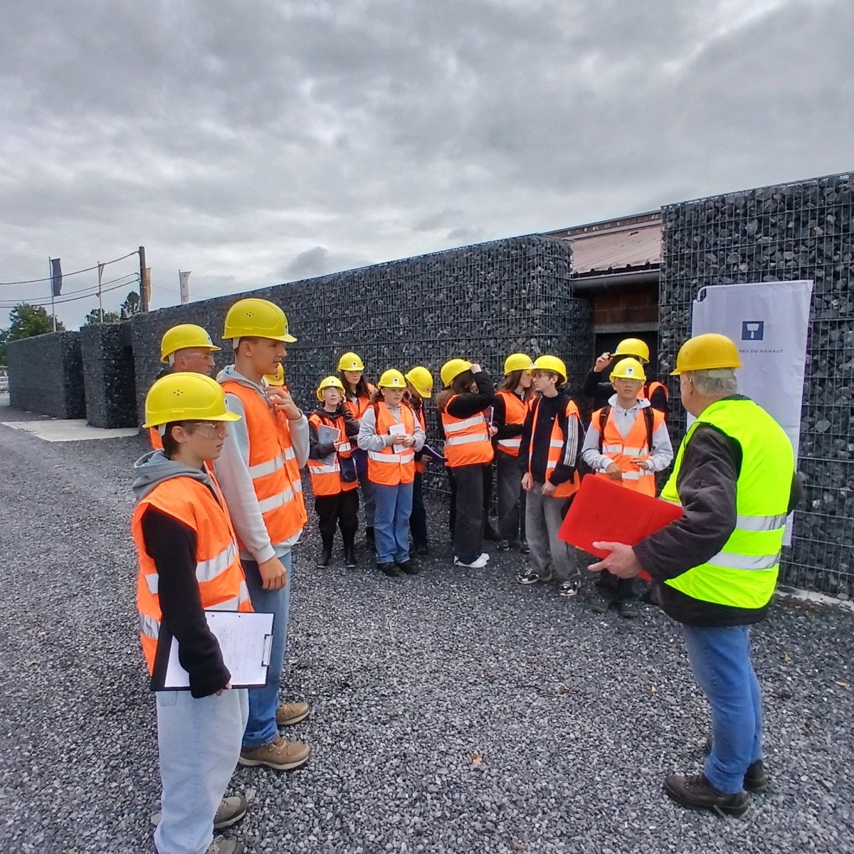 Visite des 3e Bio aux Carrières du Hainaut